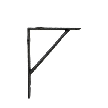 Suport pentru raft, negru, din metal, aspect vintage, Bill