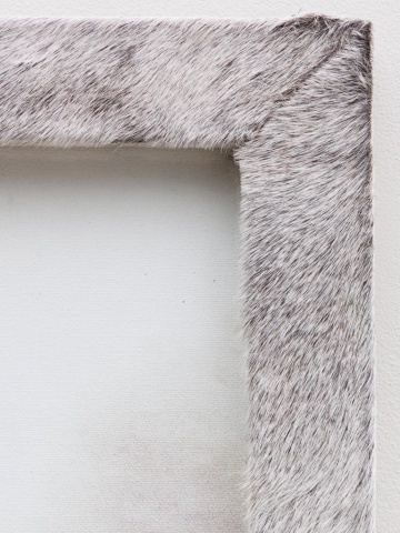 Tablou decorativ, cu rama din lemn de mango imbracata in par de bovine, Cowhide - Img 4