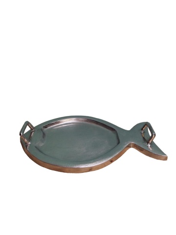 Tava servire cu manere, din aluminiu, Fish