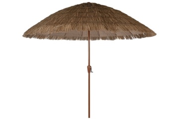 Umbrelă de grădină cu aspect de stuf, stil tropical, structură metalică - Img 7
