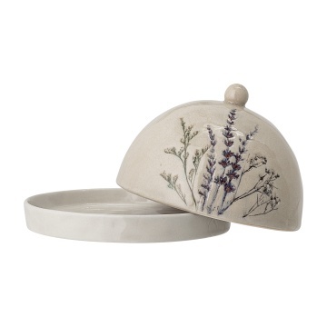 Untieră rotundă din ceramică cu flori de câmp, D15×H10 cm, „Bea" - Img 3