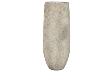 Vază decorativă de podea, stil rustic artizanal, culoare naturală, din teracotă, „Terracotta” - Img 2