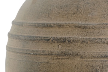 Vază decorativă tip bol, stil industrial minimalist, culoare gri natural, din ciment, „Cement” - Img 4