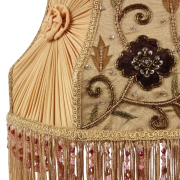 Abajur din textil, auriu, 25 x 37 cm, „Fragonard” - Img 2