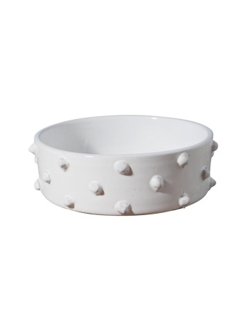 Bol alb din ceramica D23cm Dante