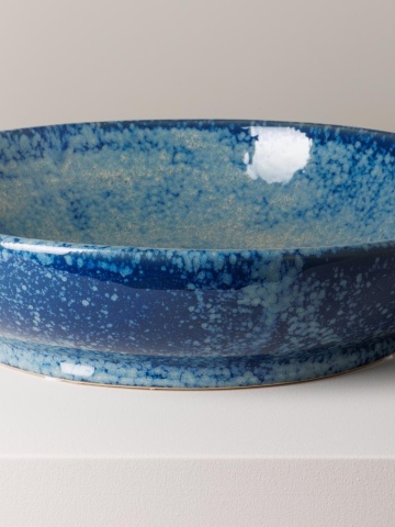 Bol albastru din ceramica D36cm Marine - Img 3