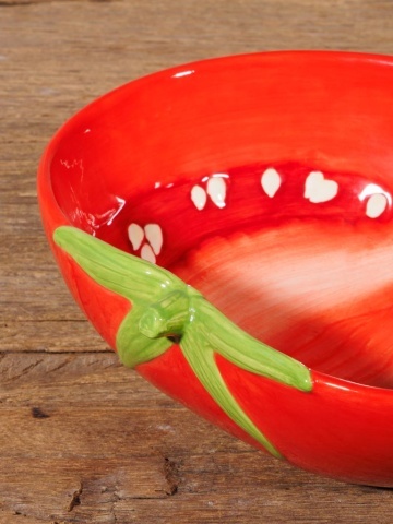 Bol de salata, din ceramica, Tomato - Img 4