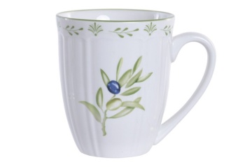 Cană stil Mediterraneean verde , din portelan , "Oliv" - Img 2