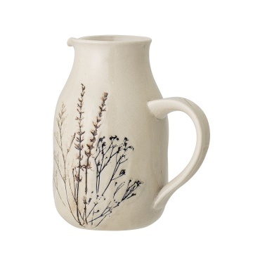 Carafă din ceramică cu flori de câmp aplicate manual, D12×H19,5 cm, 1500 ml, „Bea" - Img 4