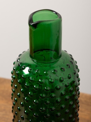 Carafa verde, din sticla, Dotted - Img 5