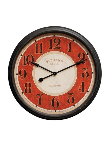 Ceas de perete, din metal, aspect vintage, Target