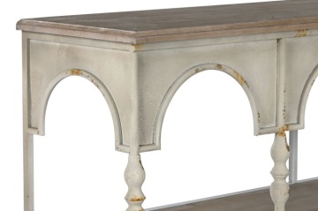 Consola, bej, din metal, aspect vintage, Arches - Img 5