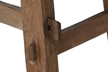 Consolă din lemn de teak reciclat, 140×40×75 cm, „Idomi" - Img 6