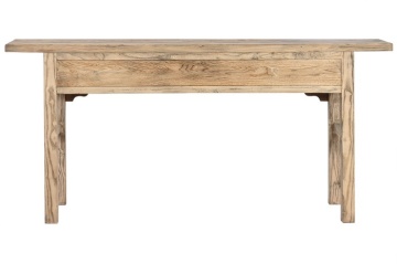 Consolă din lemn masiv cu 4 sertare, stil rustic vintage, „Étable” - Img 3