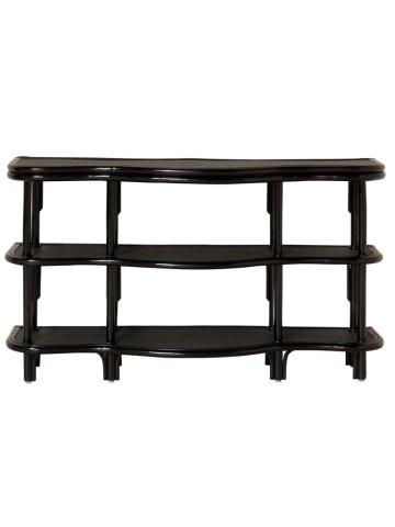 Consola din rattan negru, "Pigmento"