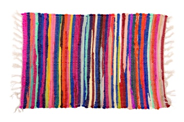 Covor din bumbac chindi țesut manual, multicolor, 50 x 80 cm, „Asfeld”