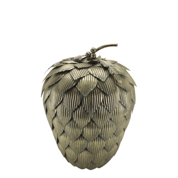 Decorațiune con, auriu antichizat, din alamă, lucrată manual, 37x56 cm, „Vire"