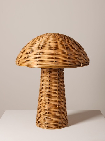 Decoratiune de masa, din rattan, forma de ciuperca, Goombas - Img 2