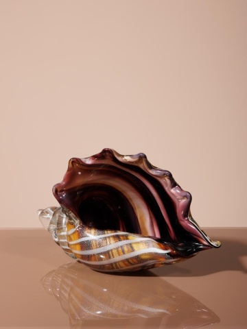 Decoratiune din sticla, in forma de scoica, Shell - Img 3