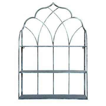 Etajera de perete din metal, cu 3 sertare, aspect vintage