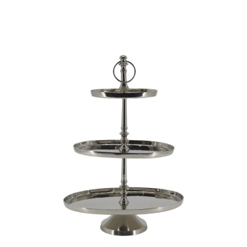 Etajeră din aluminiu cu 3 platouri ovale