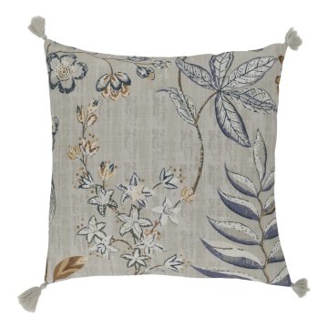 Fata de perna, din textil, 50x50 cm, cu model floral, Sia