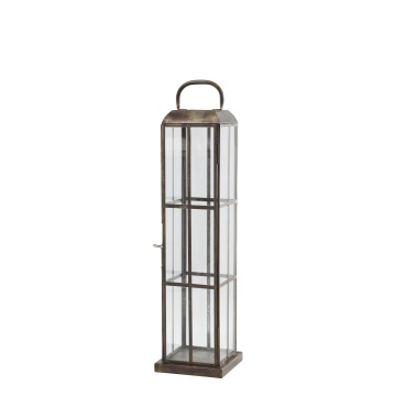 Felinar exterior, din metal, H50cm, Boel