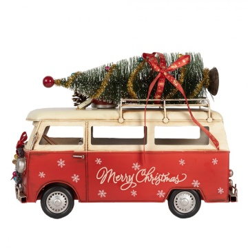 Figurina decorativă vintage din metal, 38x16x28 cm, „Holiday Camper” - Img 3