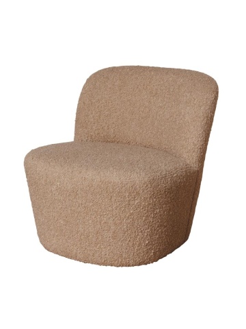 Fotoliu bej, stofa boucle, Birman