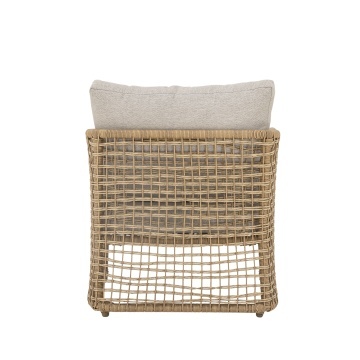 Fotoliu de grădină din polirattan cu perne incluse, L75×H70×W72 cm, „Penzano", Bloomingville - Img 6