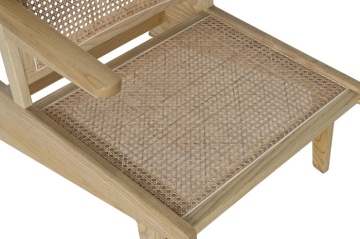 Fotoliu din lemn si rattan, "Surinami" - Img 4