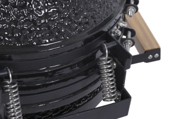 Grătar kamado din ceramică și metal, 51 x 53 x 64 cm, negru, „Barbecue Ceramic" - Img 11