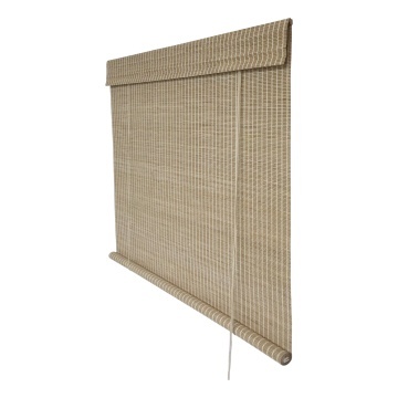 Jaluzea din bambus tip rulou, L140×H160 cm, natural, „Bamboo"