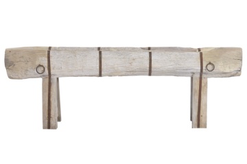 Jardinieră mare de exterior din lemn reciclat și metal, stil rustic, pentru grădină și terasă, „Tahiti”