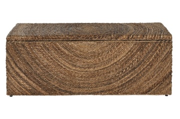 Lada depozitare din fibră naturală cu capac, 120x45x50 cm, finisaj natural - Img 6