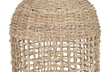 Lampă de podea din lemn de tec și fibre naturale, 25×25×108 cm, „Bali" - Img 4