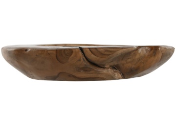 Lumânare decorativă tip ceară, stil natural rustic, culoare naturală, din ceară și lemn de tec, „Teak” - Img 5