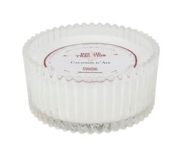 Lumânare parfumată în borcan de sticlă, 180g, aromă Calisson d’Aix, alb - Img 3