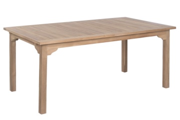 Masă dining pentru exterior extensibilă din lemn de tec 180–240 cm finisaj natural, „Malindi” - Img 4
