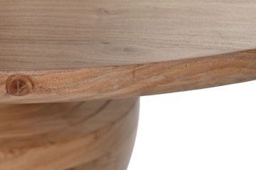Masă rotundă dining din lemn de acacia, Ø115 cm, „Nayara” - Img 3