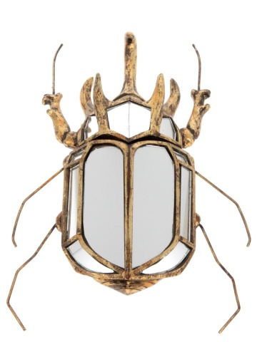 Oglinda decorativa, de perete, din rasina, Rhinoceros beetle