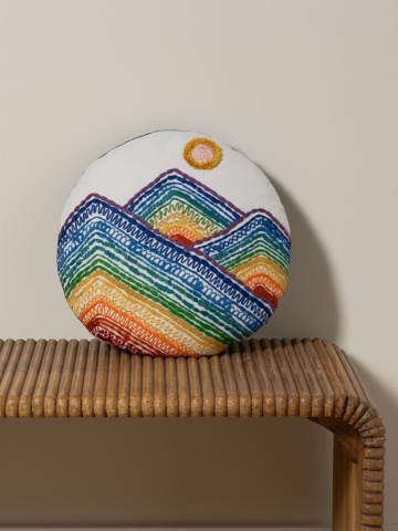 Pernă decorativă rotundă, Ø45 cm - Img 2