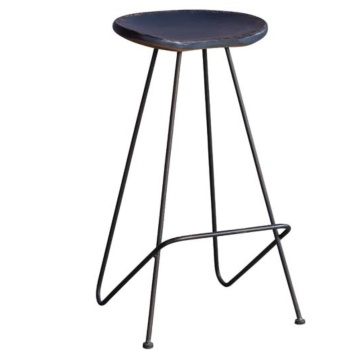 Scaun de bar, din metal, aspect vintage, Coven