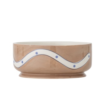 Set 4 boluri din ceramică artizanală, multicolor, pictate manual cu pisici și buline, 14,5x6 cm, 715 ml, „Missy" - Img 2