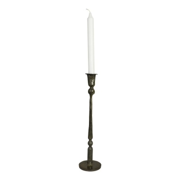 Suport pentru lumânare din metal H34 cm, „Meja Olive Green” - Img 3