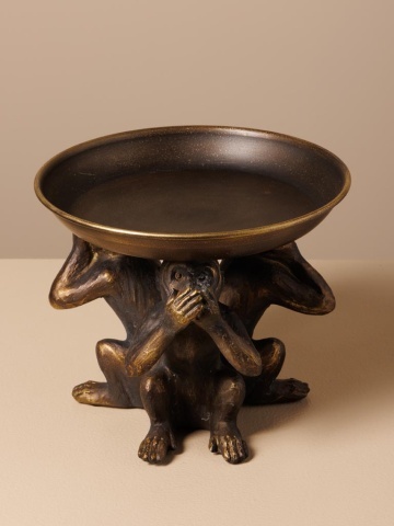 Tavita decorativa, din rasina, Monkeys - Img 3
