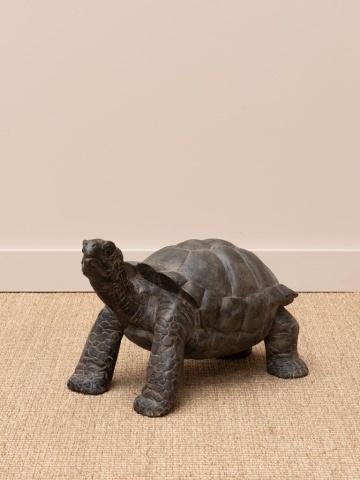 Țestoasă decorativa mica din lemn de tec, "Turtle" - Img 3