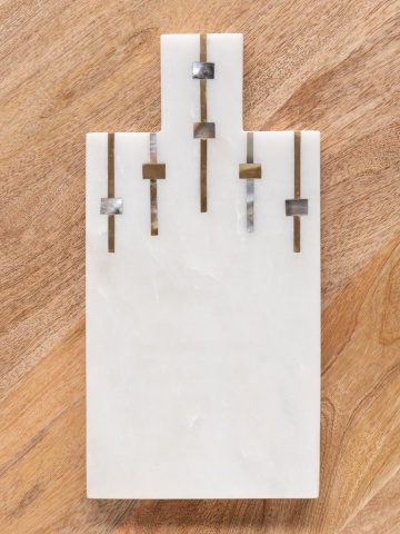 Tocător din marmură albă, Sound, 15 x 30 cm - Img 5