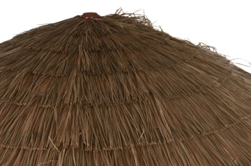 Umbrelă de grădină cu aspect de stuf, stil tropical, structură metalică - Img 5
