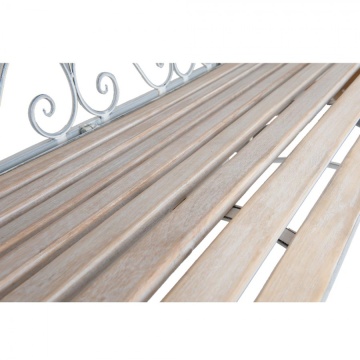 Banca de gradina, din metal, cu aspect vintage, Romance - Img 3